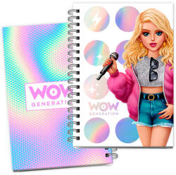 Kids Licensing WOW Generation Sing A5 vonalas füzet matricával EWA00001WOWA (EWA00001WOWA)