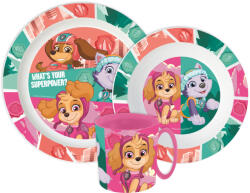  Mancs Őrjárat Superpowers étkészlet, micro műanyag szett bögrével 390 ml JVL22277 (JVL22277)