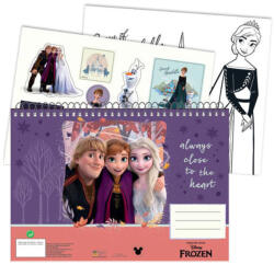 GIM Disney Jégvarázs Heart A/4 spirál vázlatfüzet 40 lapos matricával GIM34172416 (GIM34172416)