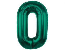 Godan B&C Bottle Green, Zöld 0-ás szám fólia lufi 85 cm MLG190137 (MLG190137)