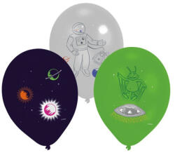 Amscan Space, Űr léggömb, lufi 6 db-os 11 inch (27, 5 cm) DPA9914676 (DPA9914676)