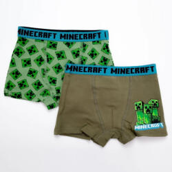 Fashion UK Minecraft Green Mob gyerek boxeralsó 2 darab/csomag 12 év / 152 cm 85FKC5457812 (85FKC5457812)