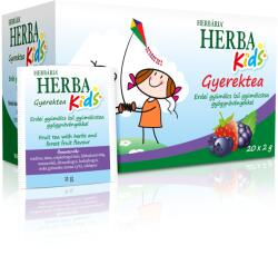 Herbária Herba Kids Erdei gyümölcs ízű gyümölcstea gyógynövényekkel 20x2g