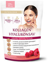 INTERHERB Kollagén&Hyaluronsav italpor Vadmálna ízű 403g (31 adag)