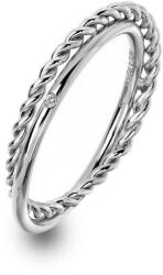 Hot Diamonds Luxus ezüst gyűrű valódi gyémánttal Jasmine DR210 52 mm