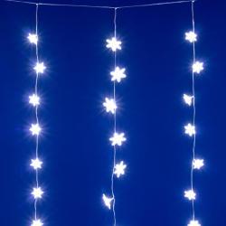 Somogyi Elektronic hópehely fényfüggöny hideg fehér, 1, 35m (KAF50WH)