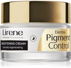 Lirene Derma Pigment Control Brightening Night Cream élénkítő éjszakai krém a hiperpigmentációs bőrre 50 ml