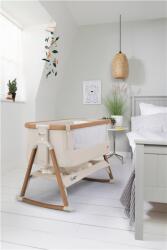 Tutti Bambini CoZee Air Bedside Crib 83x52cm Scandinavian Walnut/Ecru babaöböl