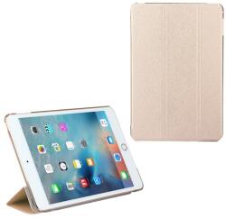 Gigapack Apple IPAD 9.7 (2018) tok álló (aktív Flip, oldalra nyíló, TRIFOLD asztali tartó funkció, textil minta) arany (GP-70037)