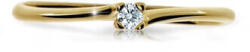 Cutie Diamonds Csillogó sárga arany gyűrű gyémánttal DZ6733-2948-00-X-1 54 mm