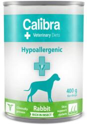 Calibra Veterinary Diets Dog Hypoallergenic konzerv - nyúl rovarral 400 g