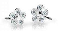 Cutie Jewellery Fehérarany virágos fülbevaló gyerekeknek C2744-30-X-2 fehér