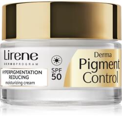 Lirene Derma Pigment Control Cream SPF 50 élénkítő hidratáló krém a pigment foltok ellen SPF 50 50 ml
