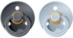 BIBS Colour Natural Rubber Size 1: 0+ months cumi Iron / Baby Blue 2 db