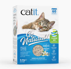  Catit 2x6, 4kg Catit Go Natural! borsó + bentonit vanília illattal macskaalom
