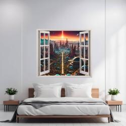 Avex Színes nyomott fólia otthoni faldekorációhoz, 125 x 110cm méret, modell: VIEW TO HAVEN 02 (AVX-AW02)