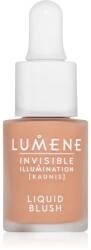 Lumene Invisible Illumination folyékony arcpirosító az élénk bőrért árnyalat Pink Blossom 15 ml