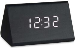 Gift Decor Digitális asztali óra, PVC/MDF/fa, 11, 7 x 7, 5 x 8 cm, fekete