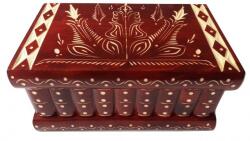 AZI tárolódoboz, puzzle, faragott fa, titkos, 21x13, 3x9, 6cm (_405273941)