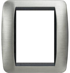 Legrand Living L4826ACS takarókeret 3+3m csiszolt acél (L4826ACS)