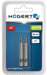 Högert Technik Bit készlet, PH1, 50 mm, 2 darabos (HT1S310)