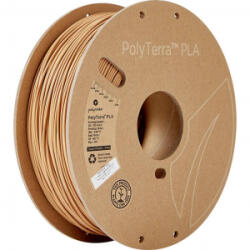 Polymaker PolyTerra 3D nyomtatószál PLA műanyag alacsonyabb műanyag tartalom 1.75 mm 1000 g Fa-barna (selyemmatt) 1 db (70976) (70976) - aqua