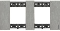 Legrand LivingNow keret STEEL 2+2 modul KA4802M2ZG (KA4802M2ZG)