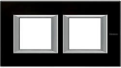 Legrand Axolute takarókeret 2+2m ónixfekete , szögl vízsz. HA4802M2HVNN (HA4802M2HVNN)