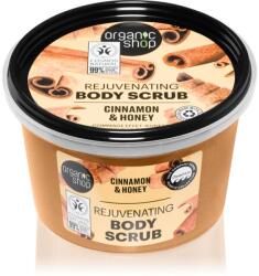 Organic Shop Cinnamon & Honey gyengéd testpeeling 250 ml