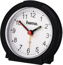 Hama Alarm Clock Classic silent black/white 186335 (186335)