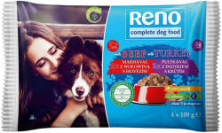 Reno alutasakos kutyaeledel marha-pulyka - 4x100g