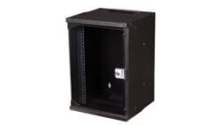 Equip 10' lapra szerelt fali rack szekrény 9U 300x300mm fekete (EWM-09-3030-B) (EWM-09-3030-B)