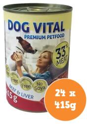 DOG VITAL konzerv marha, máj 24x415g