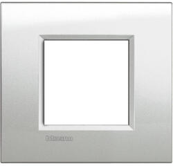Legrand Livinglight keret 2M szögletes GL ezüst holdfény LNA4802GL (LNA4802GL)