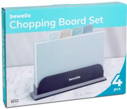 NEDIS Bewello Vágódeszka készlet - műanyag - 29 x 22, 3 cm - 4 db / csomag bw1027 konyhai vágódeszka szett (MEN-GL-224328)