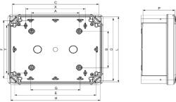 Schneider Electric PanelSet TBP - NSYTBP292412H - Ipari műanyag doboz (291*241*128) (NSYTBP292412H)