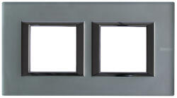 Legrand Axolute takarókeret 2+2m matt üveg, vízszintes, szögletes HA4802M2HVSA (HA4802M2HVSA)