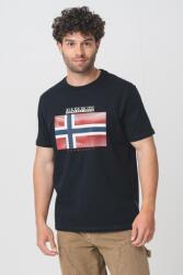 Napapijri Napapijri, Logós kerek nyakú póló, Csontszín, Fekete, Sötétpiros, XL (NP0A4IE5-9411-XL)