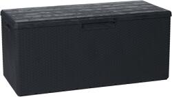 Toomax Kerti tároló láda, Toomax Portofino, 340 literes, antracit, 123.7x54.5x56.2 cm