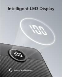 VEGER Power Bank VEGER L20S - 20 000mAh LCD gyorstöltő PD20W fehér (VP2039PD) (W2039PD)