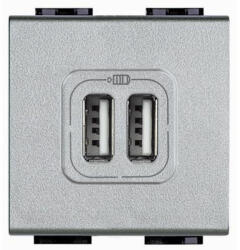 Legrand NT4285C2 LL dupla USB töltő 150mA 5V DC tech (NT4285C2)
