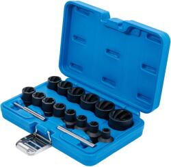 BGS technic Spirálprofilos csavarkiszedő dugókulcs készlet, 1/2", 8-27mm, 16db (BGS-5269)