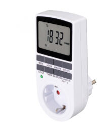 Somogyi Elektronic TD 011 digitális beltéri időzítő óra, napi 10 program, 15 féle napkombinációban, heti ismétlés, beépített memóriavédelem, 250 V, 3680 W (TD_011)