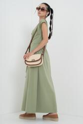 Benetton United Colors of Benetton, V-nyakú maxiruha, Katonai zöld, L (3FJHDV01T-26K-L)