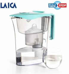 LAICA MikroPLASTIK-STOP vízszűrő kancsó szett mechanikus kijelzővel (1 db bi-flux univerzális szűrőbetéttel és 1 db MikroPLASTIK- STOP szűrőbetéttel)