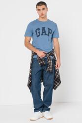 GAP GAP, Logómintás pamutpóló, Fekete, Púderkék, S (000856659-117-S)