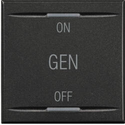 Legrand Axolute 1 modulos billentyű 2 funkciós, fekete HS4911 (HS4911)