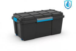Keter Scuba Box L kerekes láda fekete/kék 80L 39, 5x78x35cm (8431000152103)