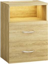 Casaria® Jamie éjjeliszekrény - tölgy (109659)