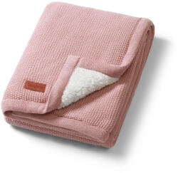 BabyOno takaró pamut/sherpa kötött 75x100cm rózsaszín 1659/01 - babamarket